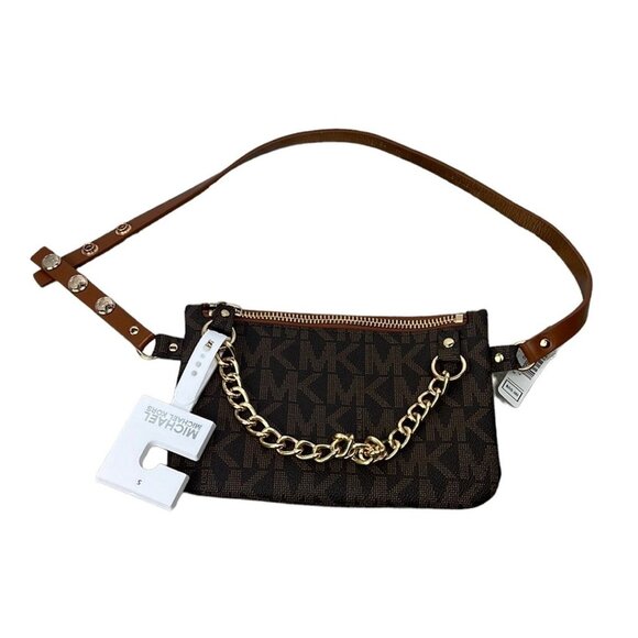 Michael Kors MK Fanny Pack Signature NWT Belt Bag Small - Picture 1 of 8